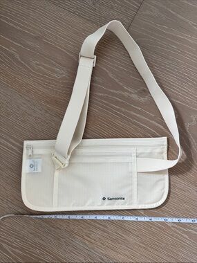 Samsonite Cream Crossbody Travel Pouch